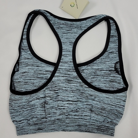 Nikibiki Racer Back Sports Bra Aqua Marine M / L - Picture 3 of 9